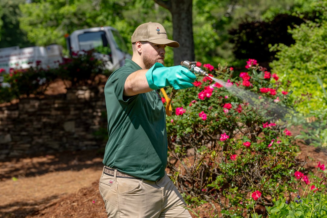 lawn tech from turf doctor winthrop providing vegetation management